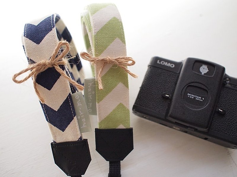 hairmo. Japanese arrow double-back camera strap-green (double eyelet) - กล้อง - กระดาษ สีเขียว