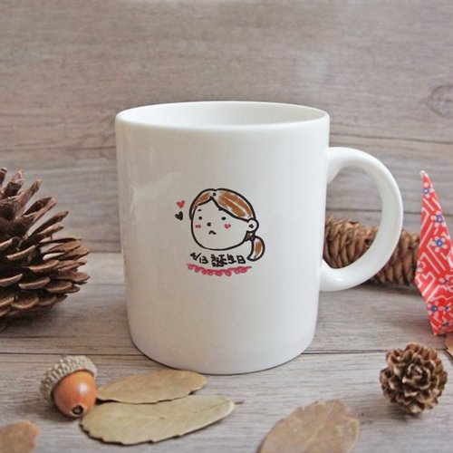Custom portrait / custom Q version portrait _ mug (couple / birthday / father&amp;#39;s day / graduation)