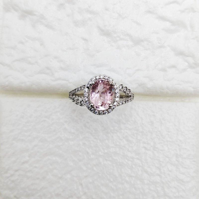 Natural Pink Tourmaline Ring, 925 Sterling Silver - General Rings - Semi-Precious Stones Silver