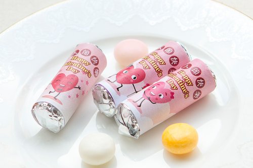 幸福朵朵 婚禮小物 花束禮物 情人節禮物贈品 情人節快樂 單條曼陀珠共四款 (滿百份免費客製印