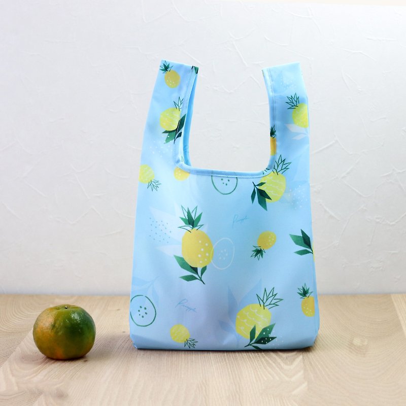 【美日袋】環保購物袋-金黃鳳梨 (便當袋/小提袋)-可摺疊收納
