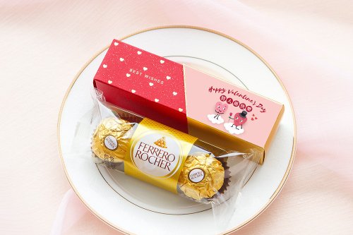 幸福朵朵 婚禮小物 花束禮物 情人節禮物 活動贈品 時尚閃金包裝 金莎3顆入