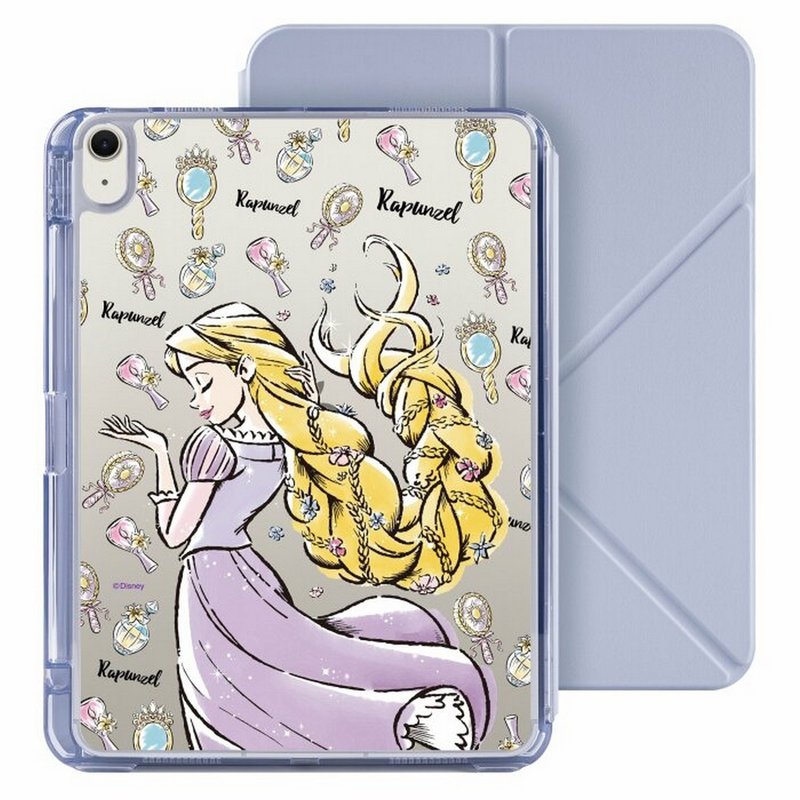 迪士尼長髮姑娘 iPad Air 11/pro13可拆式防摔透明筆槽摺套ipad - 平板/電腦保護殼/保護貼 - 塑膠 多色