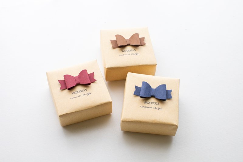 Additional purchase of goods-handmade three-dimensional bow packaging 6 - กล่องของขวัญ - กระดาษ สีน้ำเงิน