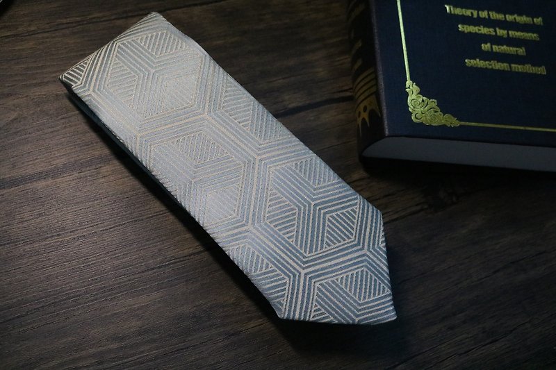 Green series dark silk tie / narrow business elite necktie - Ties & Tie Clips - Silk Multicolor