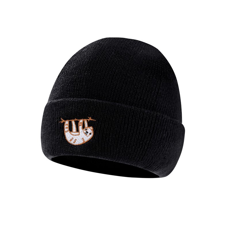 樹懶TOMY 冷帽/ 針編帽 (黑色) - 帽子 - 壓克力 黑色