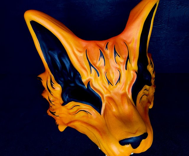 Fox Mask Japanese Kabuki Mask | LegendLuna