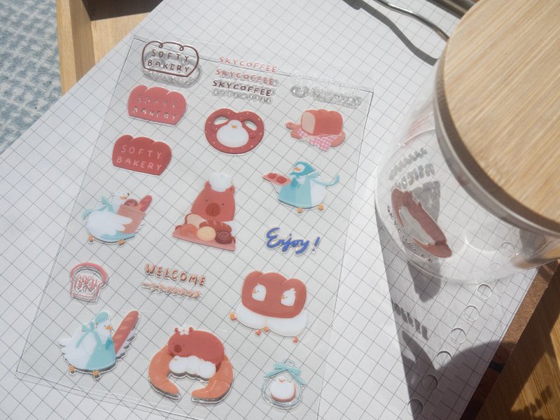 SOFTY BAKERY crystal transfer stickers - สติกเกอร์ - กระดาษ 