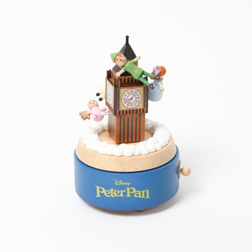 ディズニー　ピーターパンオルゴール 希少】ディズニー ピーターパン 手回し オルゴール レア - メルカリ