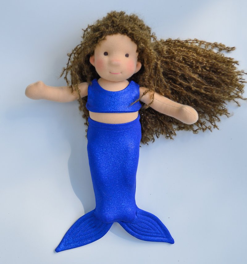Mermaid tail for 12inches (30cm) waldorf doll - doll outfit - 寶寶/兒童玩具/玩偶 - 棉．麻 
