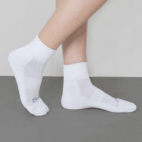 ZILA SOCKS | 台灣織襪設計品牌 毛巾氣墊短統女襪 | 3色