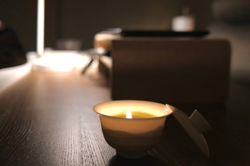 茶香蠟燭 100G│東方禪茶侘寂之靜│永保光茗 - 蠟燭/燭台 - 蠟 