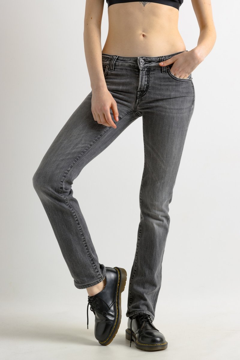 Vintage Jacob Cohen TYPE 711 Comfort Dark Grey ITALY Casual Pants Size 29 7037 - กางเกงขายาว - ผ้าฝ้าย/ผ้าลินิน สีเทา