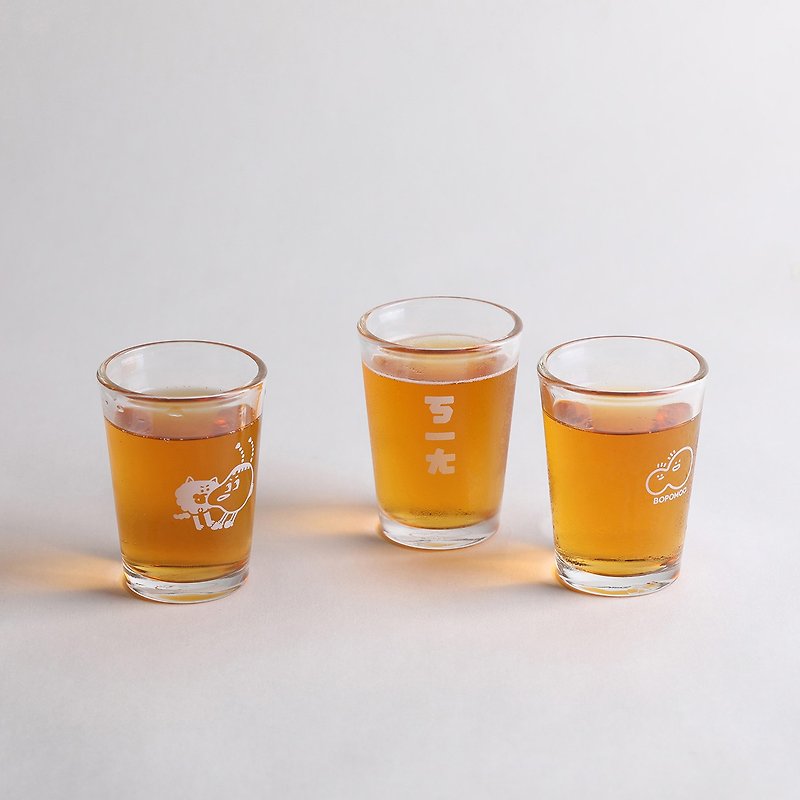 BOPOMOO ㄎㄧㄤ ビールグラス - グラス・コップ - ガラス 透明