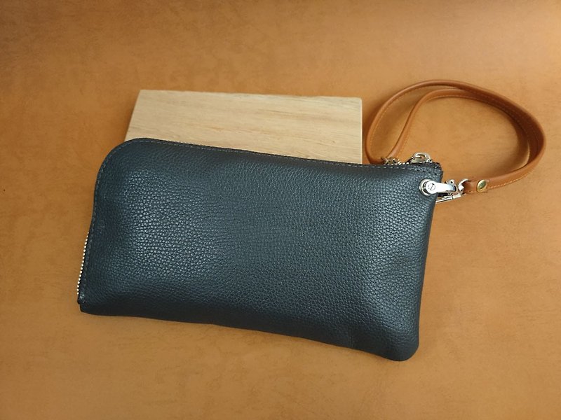 ..........L-shaped zipper wallet (large size) .......... - Wallets - Genuine Leather 