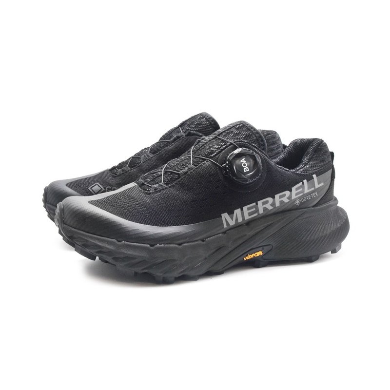 MERRELL AGILITY PEAK 5 BOA GORE-TEX waterproof lightweight outdoor sports shoes for men - black - รองเท้าวิ่งผู้ชาย - วัสดุกันนำ้ 