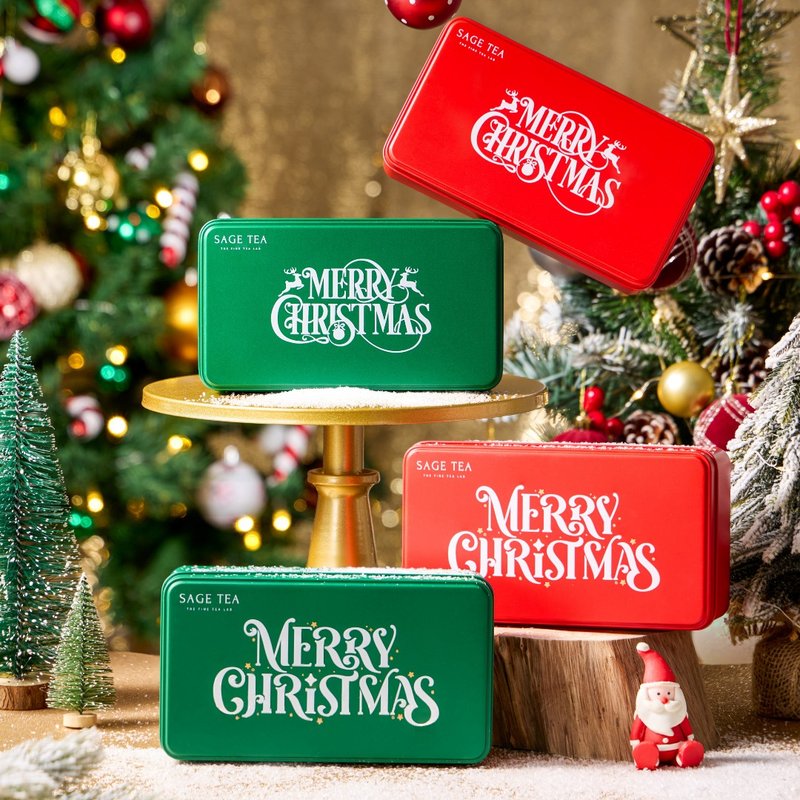 【2025 Christmas Gift Guide】Sage Tea Limited Edition Custom Gift - Choose Your Own Large Tin Box - ขนมคบเคี้ยว - วัสดุอื่นๆ 