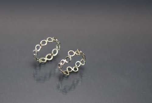 Maple jewelry design 圈圈系列925銀戒