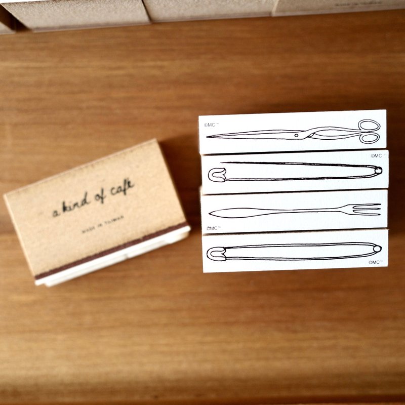 【Pinkoi x Moomin】a kind o café | Wood Stamp/ XS size - Stamps & Stamp Pads - Other Materials Brown