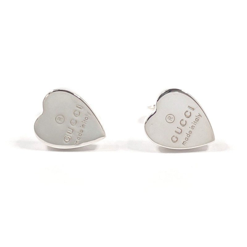 【日本直送 中古美品】グッチ GUCCI ピアス トレードマーク ハートシェイプ シルバー925 アクセサリー ジュエリー - 耳環/耳夾/耳骨夾 - 純銀 銀色