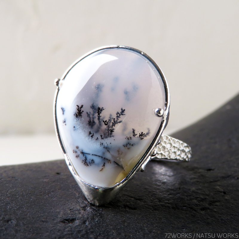 デンドリティック オパール リング / Dendritic Opal Ring - 戒指 - 寶石 白色