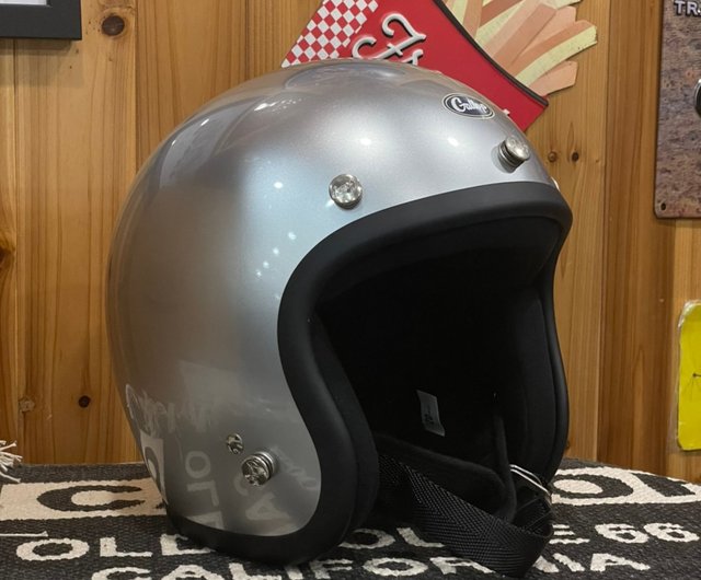 シルバーメッキ ハーフヘルメット トレロスタイル 新品 翌日発送可 半キャップ 500x0.jpg