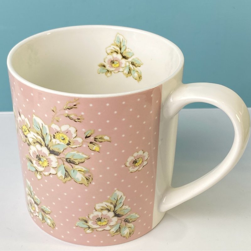 HORCHILL Classical Garden Series Pink Classical Garden Mug - แก้วมัค/แก้วกาแฟ - เครื่องลายคราม 