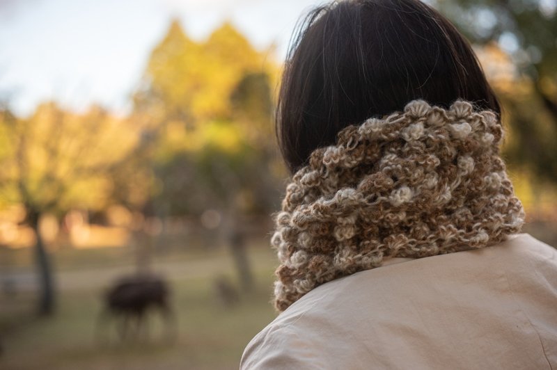 Cowl - Scarves - Wool Brown