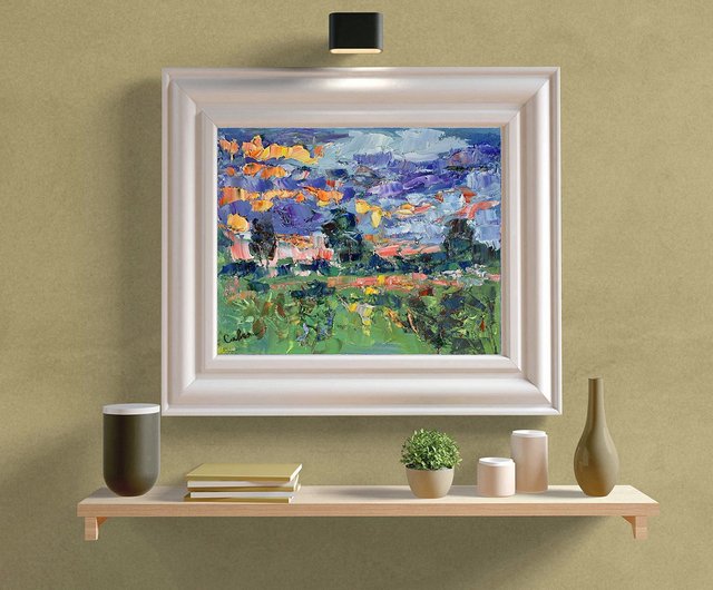 〜絵画〜　夕暮れのスカイツリーを眺めて♫ 絵画〜夕暮れのスカイツリーを眺めて♫