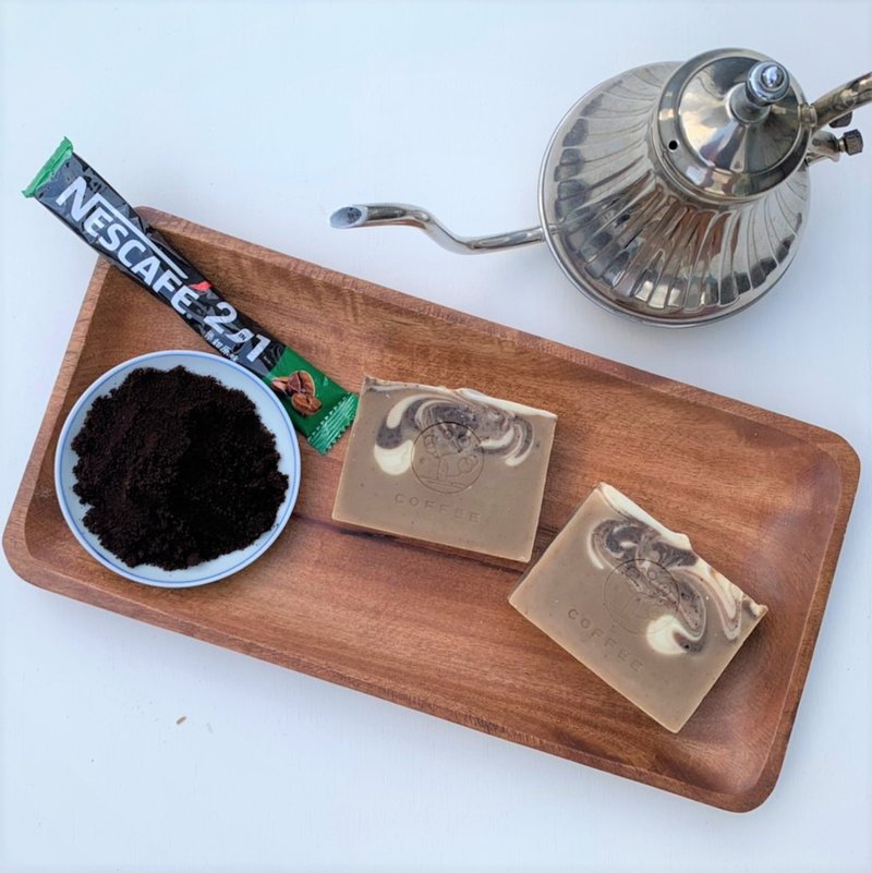 【新品優惠】 自在咖啡 Coffee | 微磨砂手工皂 (Face/Body) - 肥皂/手工皂 - 其他材質 咖啡色