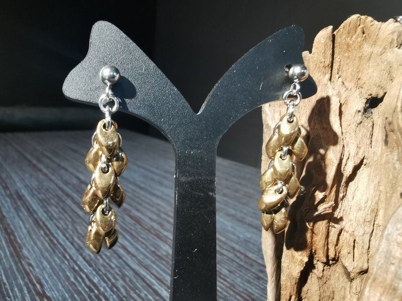 Gold Harvest Earrings - Earrings & Clip-ons - Stainless Steel Gold