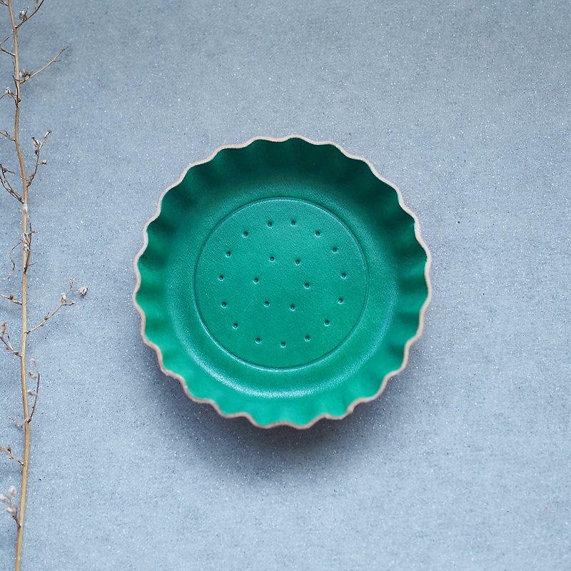 Green) Biscuit type accessories Accessories Genuine leather tray