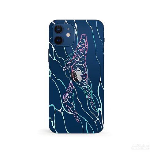 OneLittleForest 鯨魚-防摔透明軟殼- iPhone 15 pro, 14至iPhoneSE3, Samsung