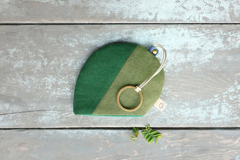 Key case Earth color Four colors optional - Keychains - Cotton & Hemp Green