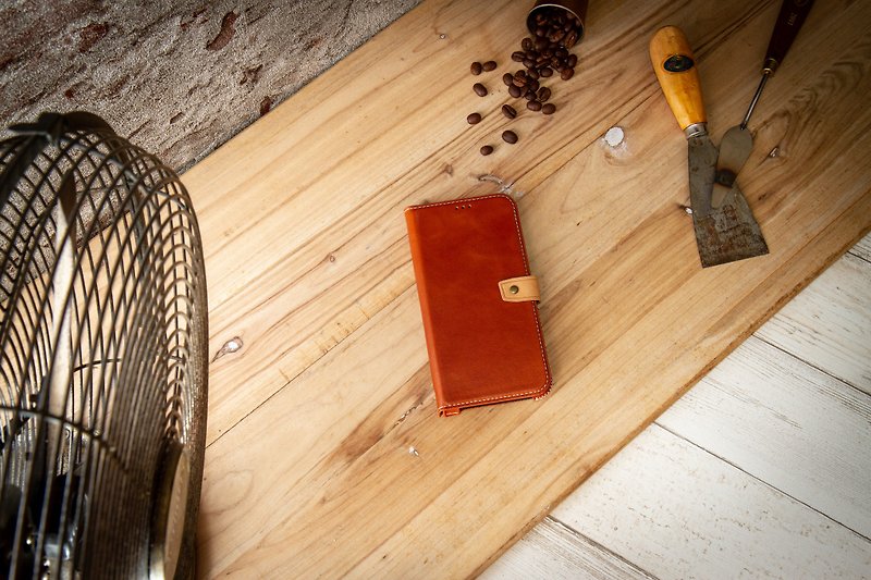 iPhone 11 Pro Classic Series Mobile Phone Leather Case - Saddle Brown - เคส/ซองมือถือ - หนังแท้ สีนำ้ตาล