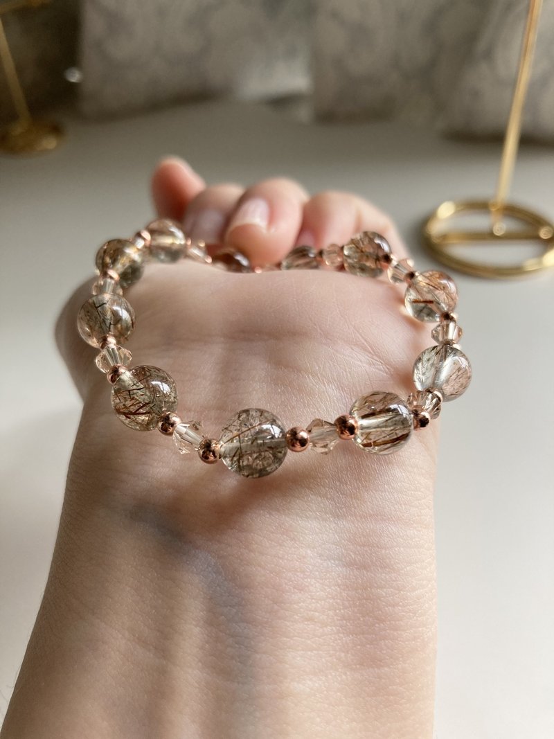 功能全面提升事業運/貴人運/財運/天然黑金超級七手串犯太歲必備 - 手鍊/手環 - 水晶 