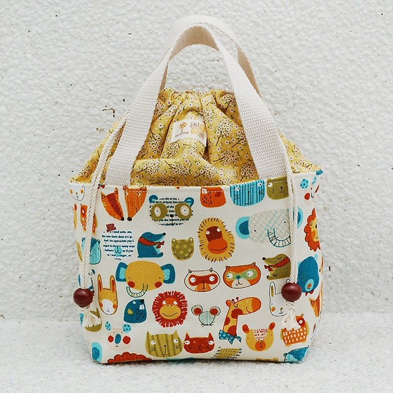 Happy Zoo Bunched Bags / Bags - Handbags & Totes - Cotton & Hemp Multicolor