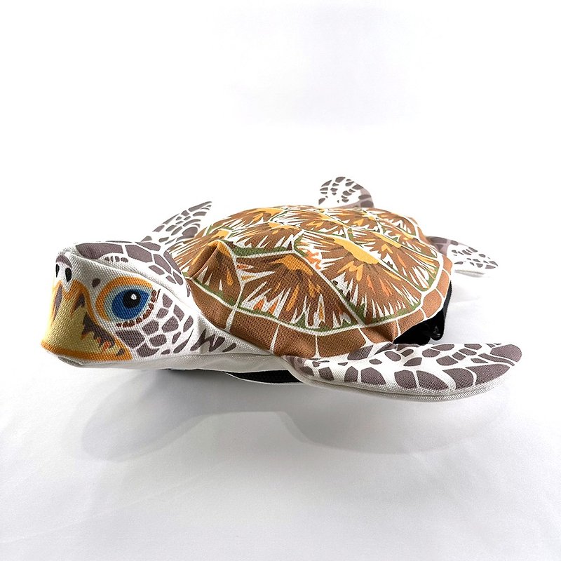 Design No.GST1111 - 【Cotton Canvas】Green Sea Turtle Shoulder Bags