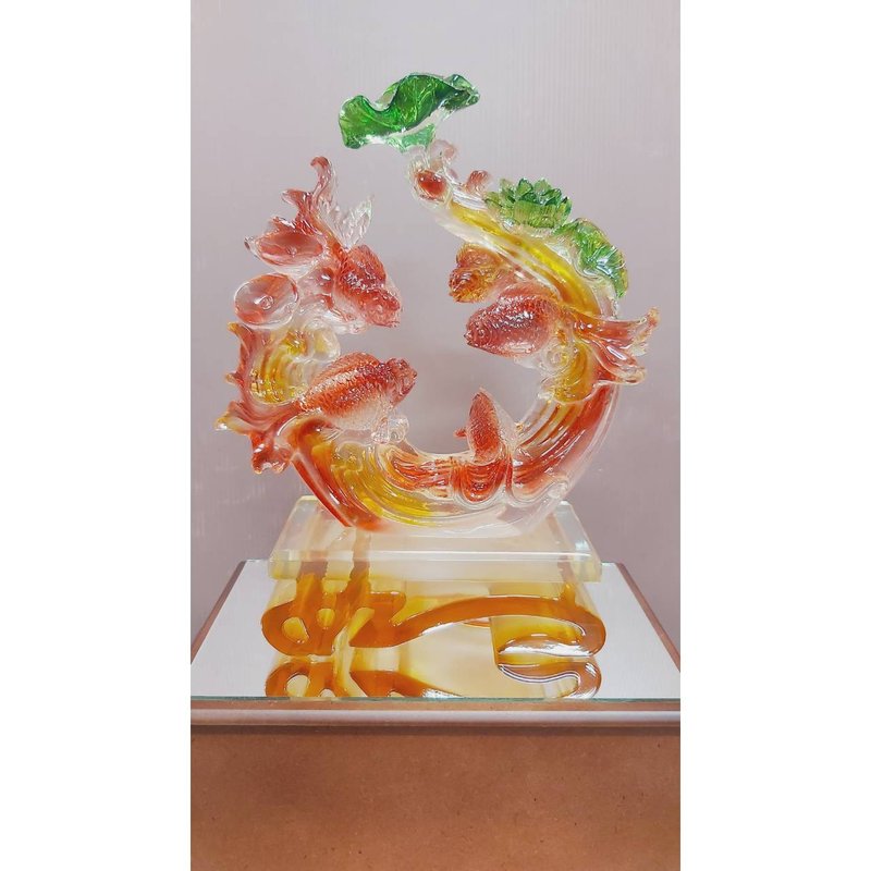 琉璃 吉祥如意 升遷禮物 退休禮物 開幕送禮 新居送禮 謝師送禮 - 其他 - 其他材質 金色