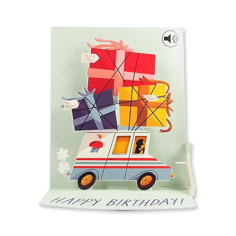 Super Express [Up With Paper-Stereo Sound Card Birthday Wishes] - Cards & Postcards - Paper Multicolor