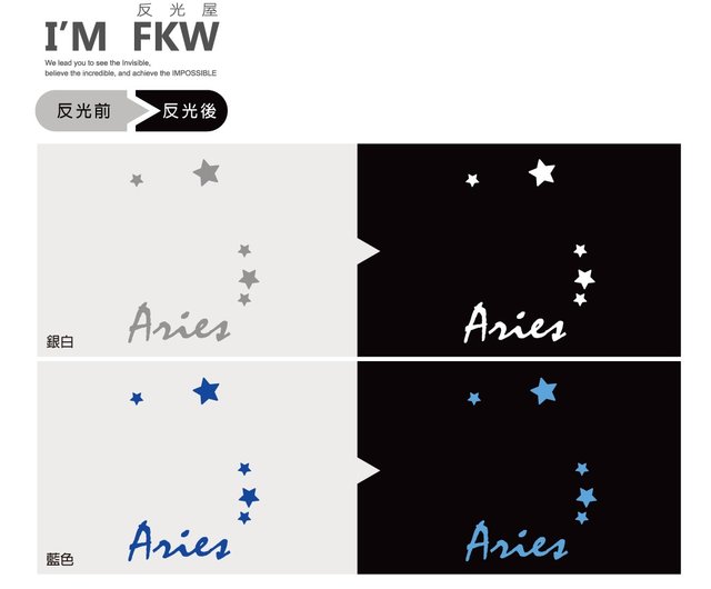 十二星座 スター ハート 星座シルバーホワイト 防水 車用
