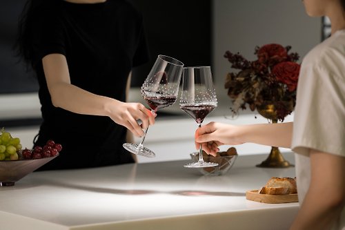 GRANDI 【GRANDI】奧地利 極光490 會呼吸的紅酒杯 施華洛世奇水鑽酒杯