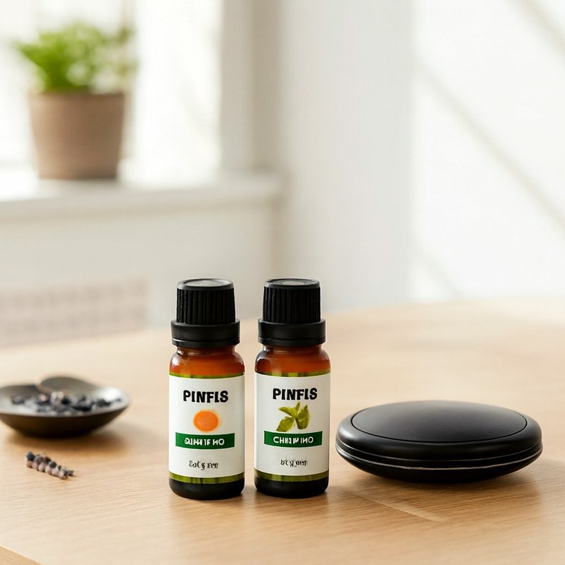 【品菲特PINFIS】攜帶式迷你擴香器天然精油禮盒2入(薰衣草+甜橙) - 香氛/精油/擴香 - 其他金屬 