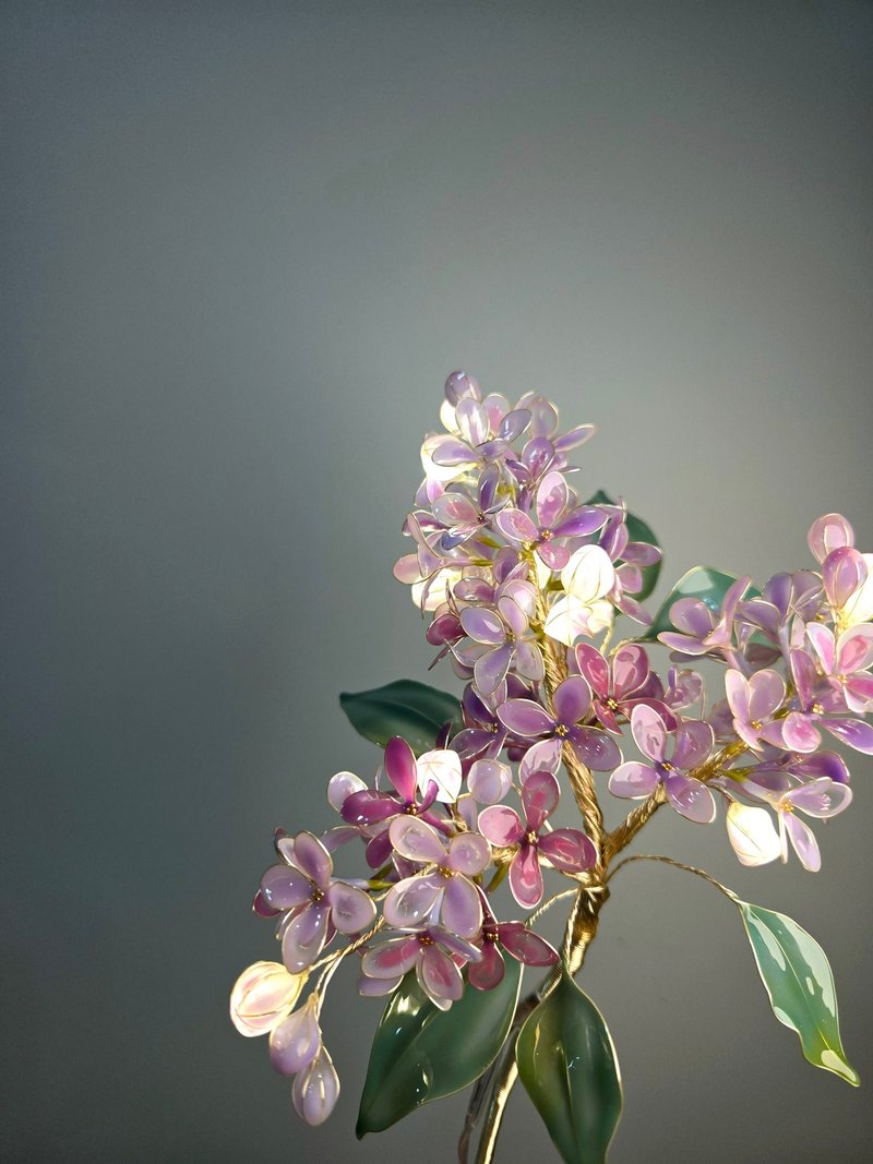 紫丁香•沾浸藝術花燈【閒逛花間系列】。小夜燈。生日禮物 - 燈具/燈飾 - 樹脂 