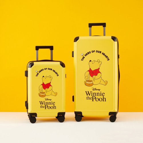 プーさんスーツケース美品 Disney - ディズニー くまのプーさん スーツケース M イエロー