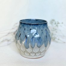陶芸　手作り陶器　花入　自然薯図柄 陶芸手作り陶器花入自然薯図柄