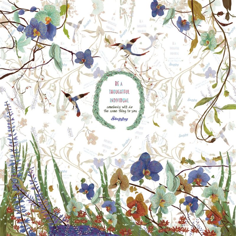 【精美禮盒】客製化禮物素雅蘭花絲巾連絲巾扣雅緻禮物套裝 - 絲巾 - 其他材質 