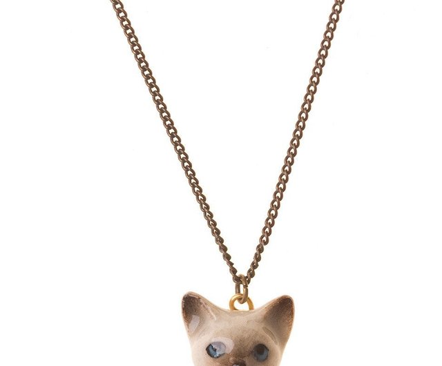 Siamese cat outlet necklace