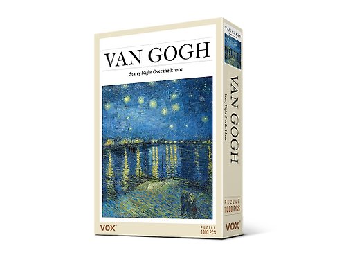 VOX拼圖 1000片海報拼圖--Starry Night Over The Rhone By Van Gogh