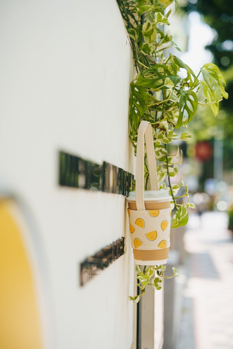 Yellow Monday Cup Bag - Handbags & Totes - Polyester White